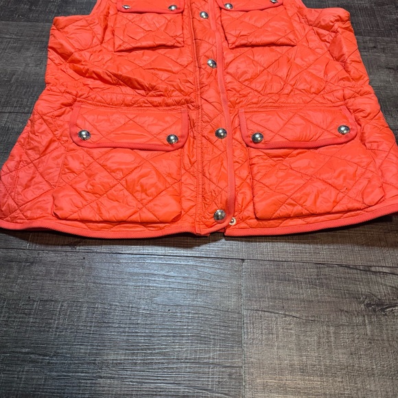 Lauren Ralph Lauren Quilted Vest in Bright Orange - Picture 3 of 11